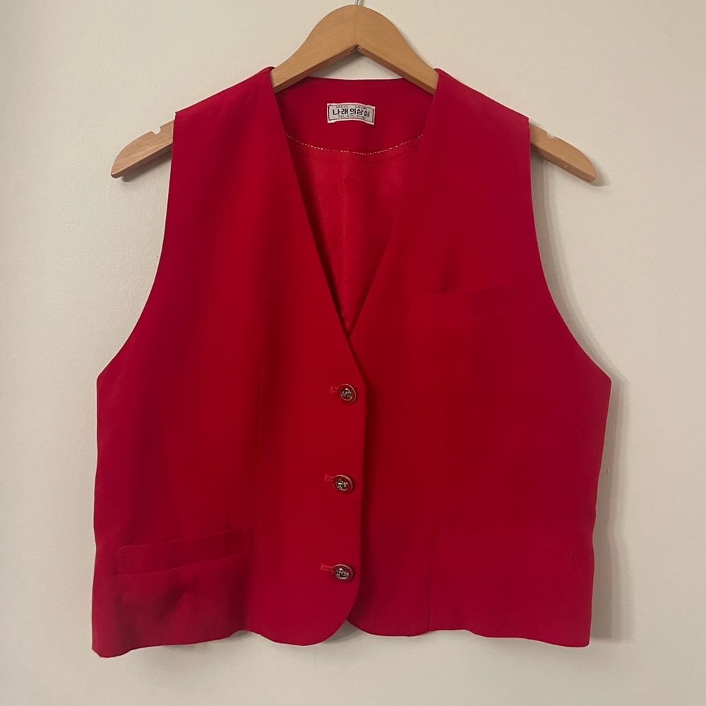 Japanese Brand Red Vest